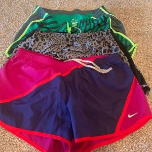 Lot of 3 Nike Dri -Fit Running Shorts